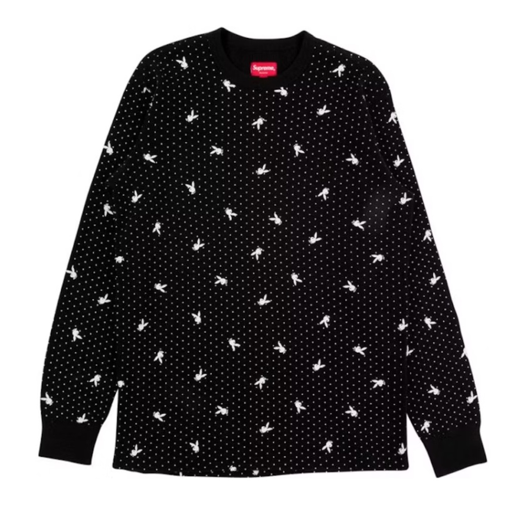 Supreme x Playboy Waffle Thermal Shirt